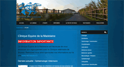 Desktop Screenshot of clinique-equine-madelaine.com